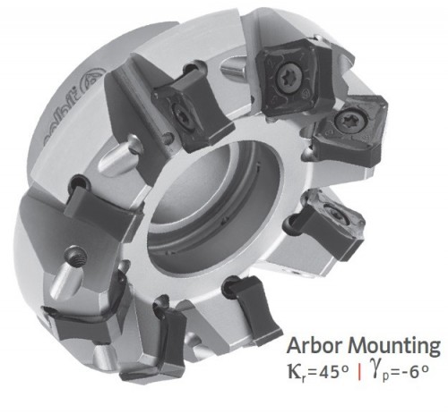 Frézy na plochu 45° na destičky ONHX/ONKX/SNKX/SNHX.. s chlazením