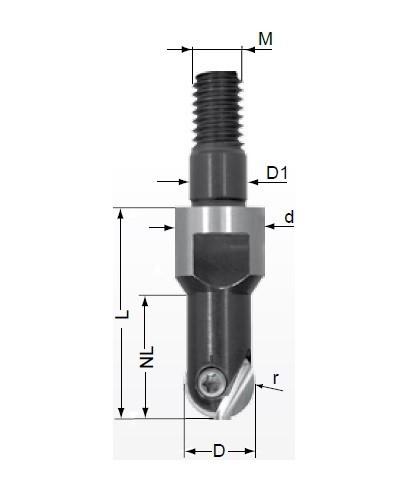 Frézy se závitovým adaptérem na kruhové destičky ROHX.. - PŘESNÉ KOPÍROVACÍ FRÉZY