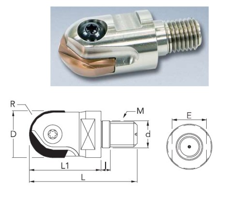 Frézy se závitovým adaptérem na kruhové destičky ZPFG.. - PŘESNÉ KOPÍROVACÍ FRÉZY