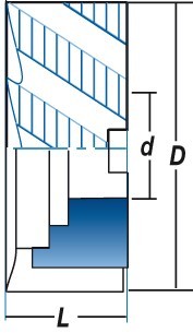 Hrubovací nástrčná fréza PMX+TIALN-TOP