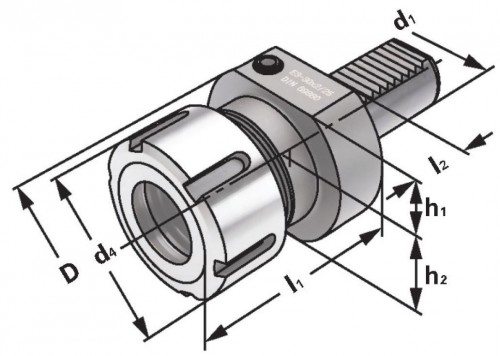 KLEŠTINOVÝ OZ UPÍNAČ DIN 69880-VDI TVAR E3-KLEŠTINY DIN6388