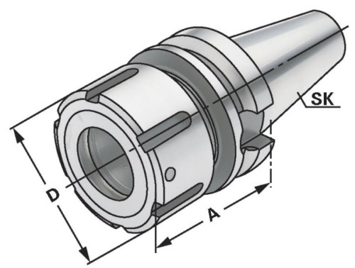 KLEŠTINOVÝ UPÍNAČ DIN6391 PRO KLEŠTINY OZ DIN6388
