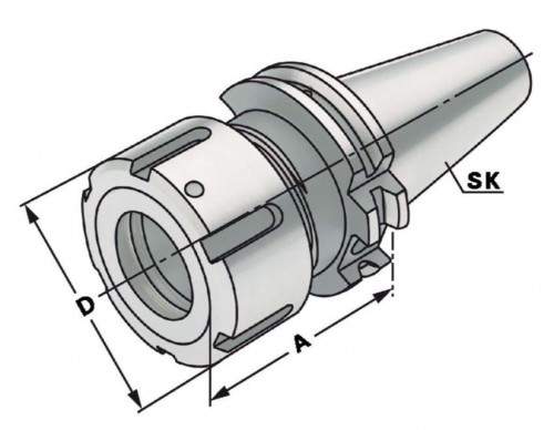 KLEŠTINOVÝ UPÍNAČ DIN6391 PRO KLEŠTINY OZ DIN6388