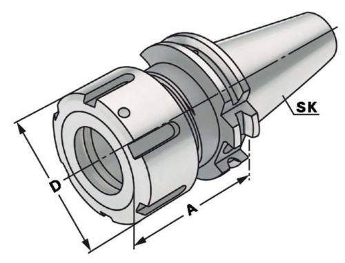 KLEŠTINOVÝ UPÍNAČ DIN6391 PRO KLEŠTINY OZ DIN6388