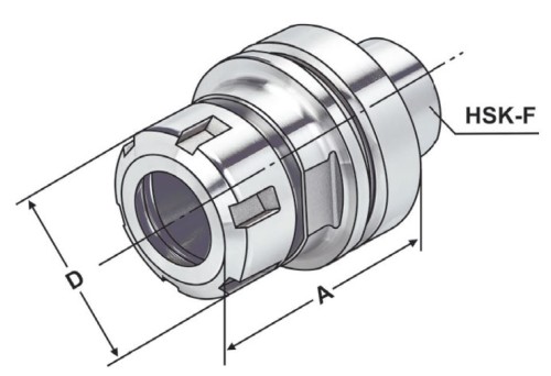 KLEŠTINOVÝ UPÍNAČ DIN6499 ER HSK-F