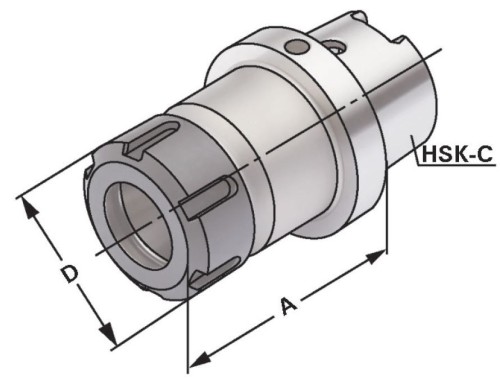 KLEŠTINOVÝ UPÍNAČ DIN 6499 ER HSK-C
