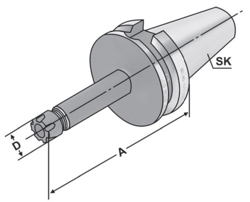 KLEŠTINOVÝ UPÍNAČ NA KLEŠTINY ER11 DIN6499 EXTRA ŠTÍHLÉ