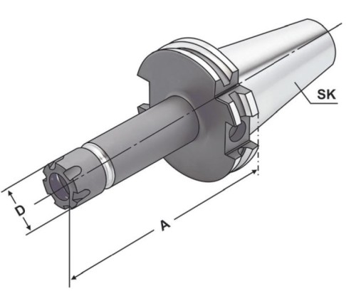 KLEŠTINOVÝ UPÍNAČ NA KLEŠTINY ER16 DIN6499 EXTRA ŠTÍHLÉ