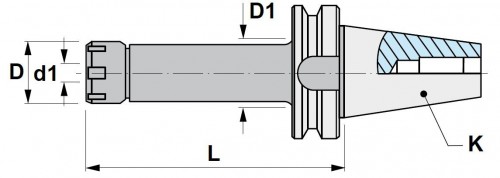 KLEŠTINOVÝ UPÍNAČ NA KLEŠTINY ER16, ER20 A ER25 DIN6499 EXTRA ŠTÍHLÉ