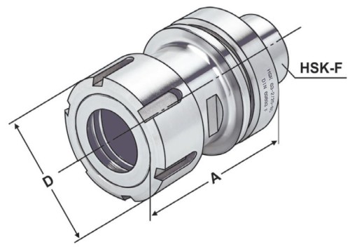 KLEŠTINOVÝ UPÍNAČ PRO KLEŠTINY OZ DIN6388 HSK-F