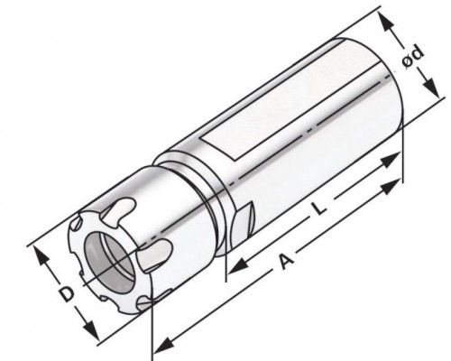 KLEŠTINOVÝ UPÍNAČ S WELDON PLOŠKOU S MINI MATICÍ S CHLAZENÍM