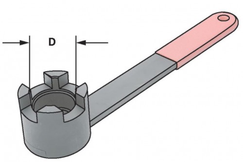 KLÍČ PRO KŘÍŽOVÉ PŘÍSLUŠENSTVÍ-ŠROUBY DIN6368