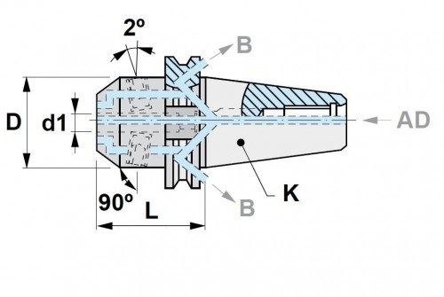KOMBINOVANÝ WELDONOVÝ UPÍNAČ/WHISTLE NOTCH DIN6359 (NAKLONĚNÁ PLOŠKA) PRO UPNUTÍ DIN1835B+E