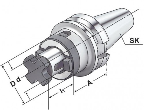 KOMBI UPÍNAČ FRÉZ DIN6358