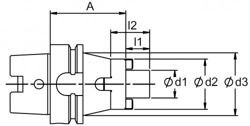 KOMBI UPÍNAČ FRÉZ DIN6358 HSK-A