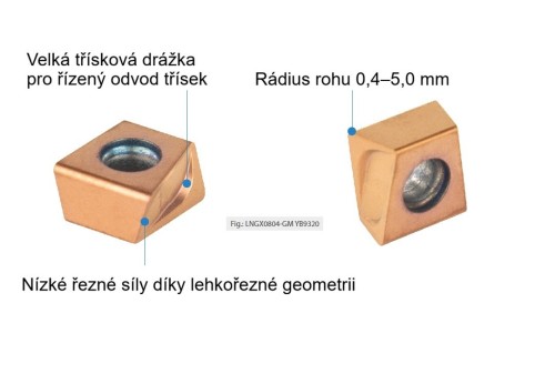 KOTOUČOVÉ DISKOVÉ FRÉZY na destičky LNGX..