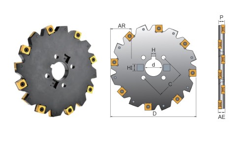 KOTOUČOVÉ NÁSTRČNÉ FRÉZY (BOČNÍ FRÉZY) na destičky SNGX../SNGW..