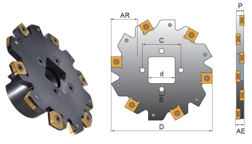 KOTOUČOVÉ NÁSTRČNÉ FRÉZY (BOČNÍ FRÉZY) na destičky SNGX../SNGW..