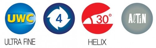 KRÁTKÉ 4-BŘITÉ FRÉZY HRC55