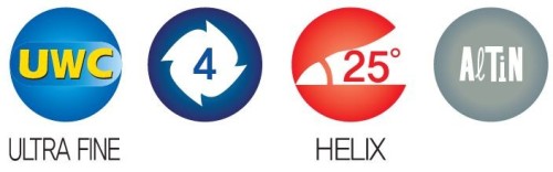 KUŽELOVÉ FRÉZY – ROVNÉ HRC38 – stupeň 1°00´