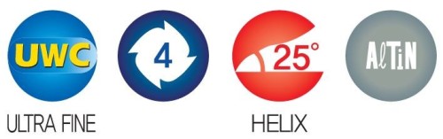 KUŽELOVÉ FRÉZY – ROVNÉ HRC38 – stupeň 45´