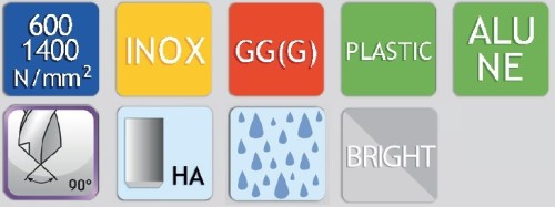 Kuželové záhlubníky HSS 90° DIN335 v sadě 6,3+8,3+10,4+12,4+16,5+20,5