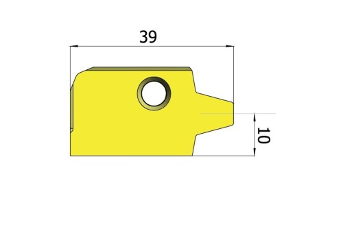 Levé TRAPEZ 30° DIN103 destičky pro VELKÉ PROFILY levé držáky - KARBID MXC = (K10-K20)+(P10-P25)
