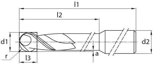 MC-2BD-CrCo / Titan-2břité frézy s kulové (povlak +extra supernitrid)-který zajistí dlouhou životnost nástroje