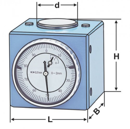MĚRKA NULOVÉ POLOHY "Z" S MAGNETEM - referenč.výška 50mm MĚRKA NULOVÉ POLOHY "Z" S MAGNETEM - referenč.výška 50mm