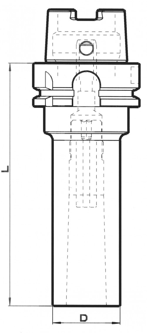 MORSE UPÍNAČ PRO FRÉZY DIN6364 S TAŽNÝM ZÁVITEM HSK-A