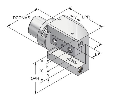 MULTIFUNKČNÍ DRŽÁK NOŽŮ 45° S VNITŘNÍM CHLAZENÍM