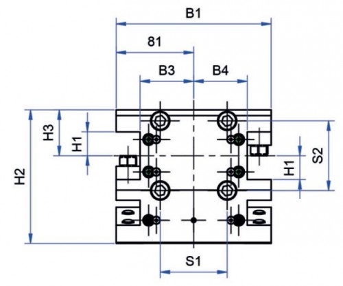 MULTI DRŽÁK PRO ČTVERCOVÉ DRŽÁKY