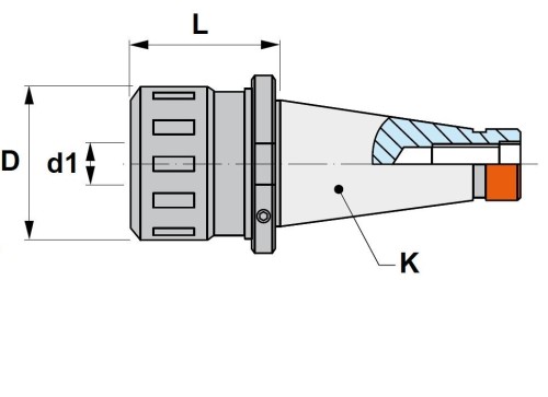 Mechanický kleštinový upínač s vysokým utahovacím momentem a přesností DIN6499