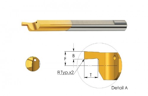 Mikronožíky - čelní zapichování - odlehčené - s chlazením - bez povlaku - LEVÉ