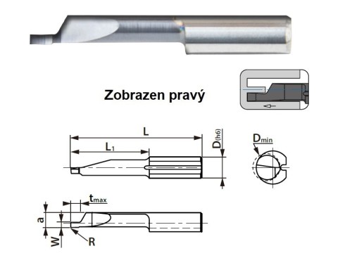 Mikronožíky - čelní zapichování s rohovým rádiusem - LEVÉ