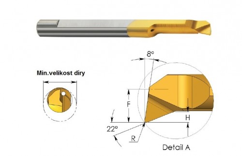 Mikronožíky - kopírovací - odlehčené - s chlazením - bez povlaku - LEVÉ
