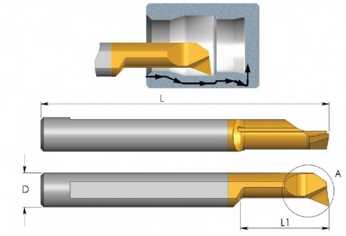 Mikronožíky - kopírovací - odlehčené - s chlazením - povlak BXC - LEVÉ