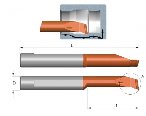 Mikronožíky - kopírovací - odlehčené - s chlazením - povlak TNX - LEVÉ