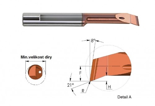 Mikronožíky - kopírovací - odlehčené - s chlazením - povlak TNX - LEVÉ