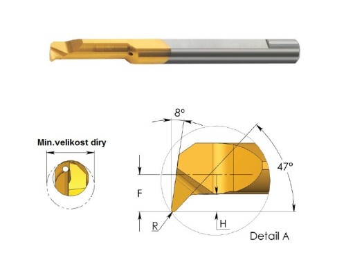 Mikronožíky - kopírovací i vyvrtávací - odlehčené - s chlazením - povlak TNX