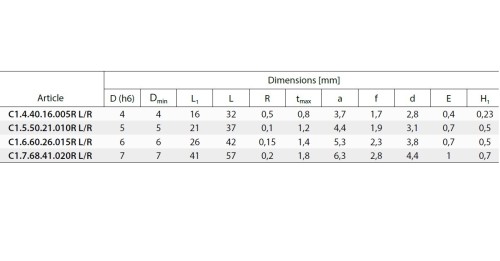 Mikronožíky - srážecí LEVÉ