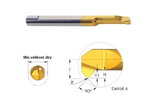 Mikronožíky - srážecí i vrtací - odlehčené - s chlazením - povlak BMK - LEVÉ Mikronožíky - srážecí i vrtací - odlehčené - s chlazením - povlak BMK - LEVÉ
