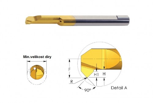 Mikronožíky - srážecí i vrtací - odlehčené - s chlazením - povlak BMK Mikronožíky - srážecí i vrtací - odlehčené - s chlazením - povlak BMK