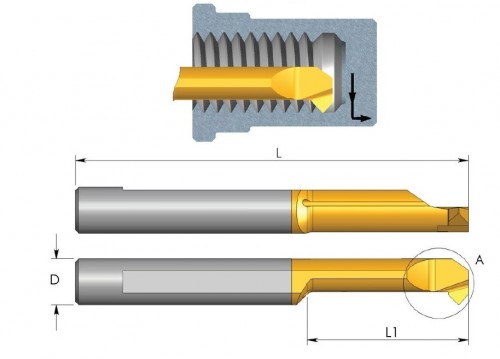 Mikronožíky - srážecí i vrtací - odlehčené - s chlazením - povlak BXC - LEVÉ Mikronožíky - srážecí i vrtací - odlehčené - s chlazením - povlak BXC - LEVÉ