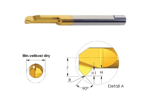 Mikronožíky - srážecí i vrtací - odlehčené - s chlazením - povlak TNX