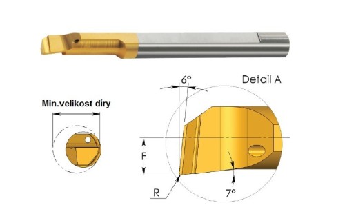 Mikronožíky - vyvrtávací - odlehčené - s chlazením - povlak TNX