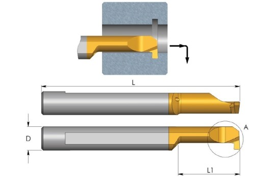 Mikronožíky - zapichovací - odlehčené - s chlazením - povlak BXC - LEVÉ