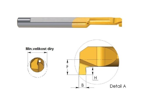 Mikronožíky - zapichovací - odlehčené - s chlazením - povlak BXC - LEVÉ