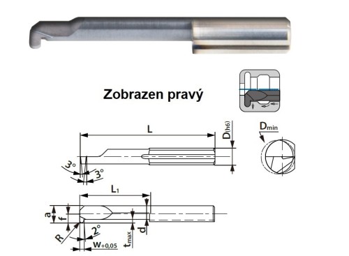 Mikronožíky - zapichovací s plným rádiusem - PRAVÉ
