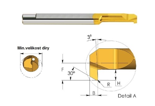 Mikronožíky - zpětně uběrací - odlehčené - s chlazením - bez povlaku - LEVÉ